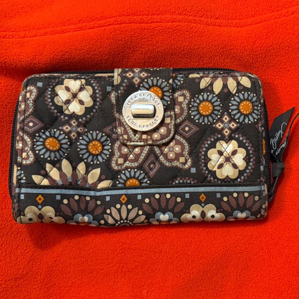 Vera Bradley brown Floral Patterned Wallet
